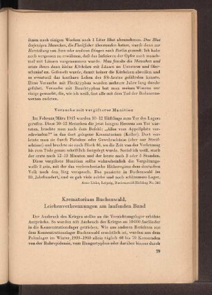 Krematorium Buchenwald, Leichenverbrennungen am laufenden Band