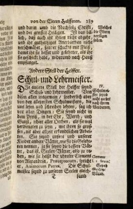 289-295, Andere Stell der Helffer. Schul- und ...