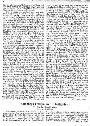 Hamburgs verschwundene Heiligtümer