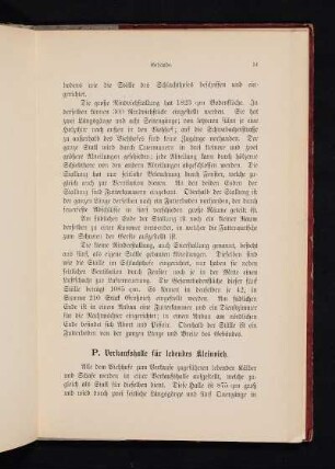 P. Verkaufshalle für lebendes Kleinvieh.
