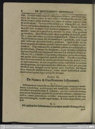 Caput II. De Natura & Constitutione Instrumenti