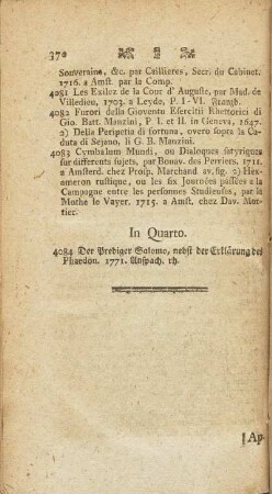 In Quarto.