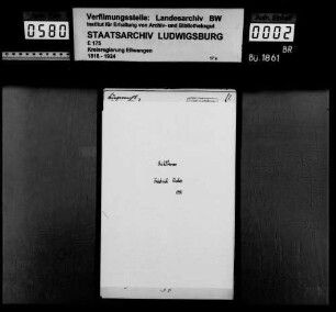 Bürgerrechtsverhältnisse zu Buhlbronn