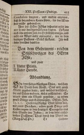 433-442, Von dem sieben köpfigen Thier, ...