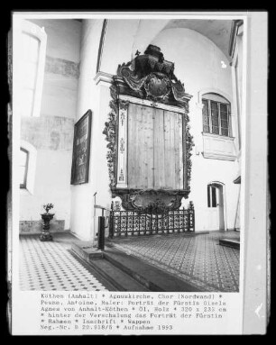 Porträt der Fürstin Gisela Agnes von Anhalt-Köthen — Rahmen