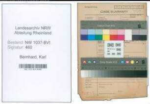 Entnazifizierung Karl Bernhard , geb. 27.09.1886 (Buchhalter)