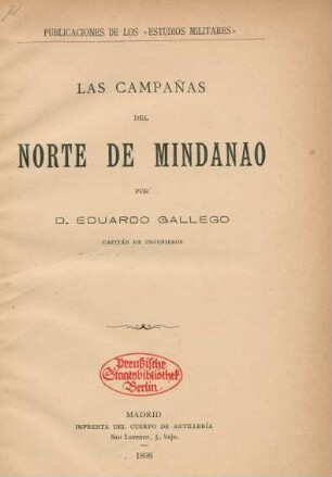 Las campañas del norte de Mindanao