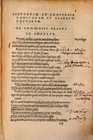 Sententiae et proverbia ex Plauto, Terentio, Virgilio ...