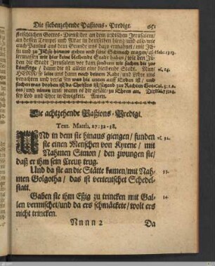 Die achtzehende Paßions-Predigt.