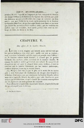 Chapitre V. Des effets de la lumière blanche