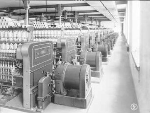Ringspinnmaschinen, Spinnmotoren mit Spinnregler (Siemens-Schuckertwerke) : Technikgeschichte | Elektrotechnik | Verbrauch elektrischer Energien | Elektromotoren