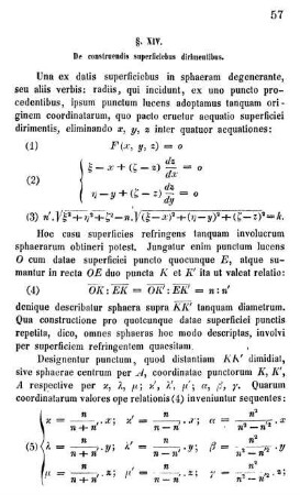 § XIV. De construendis superficiebus dirimentibus.