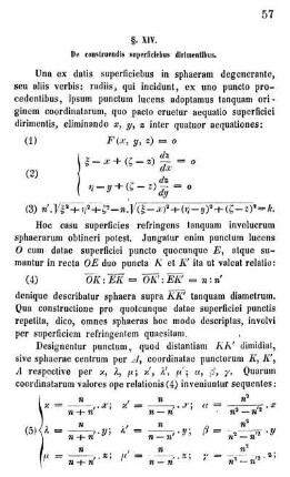§ XIV. De construendis superficiebus dirimentibus.