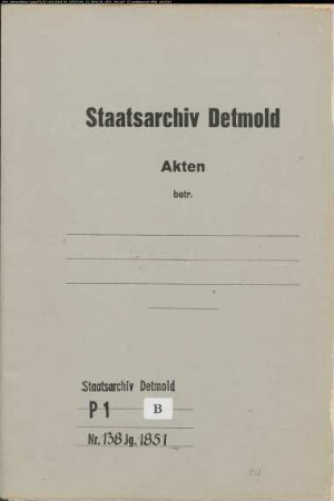 Kirchenbuchduplikate der katholischen Gemeinde Dringenberg, Kreis Warburg ( GHT 1851) (Gemeinde: Katholische Gemeinde Dringenberg)