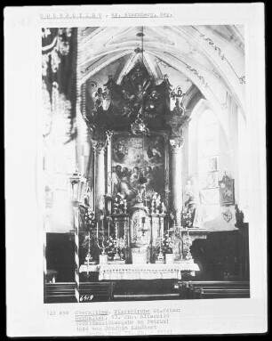 Altarbild: Schlüsselübergabe an Petrus