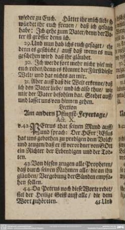 Am andern Pfingst-Feyertage