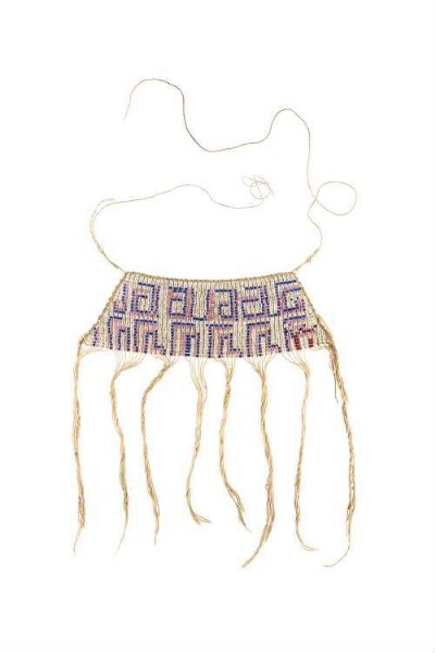 Beaded apron for little girls