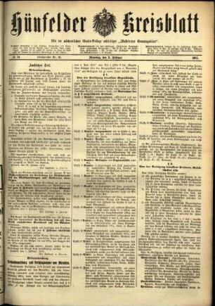 Ausgabe vom Dienstag, den 02. Februar 1915.