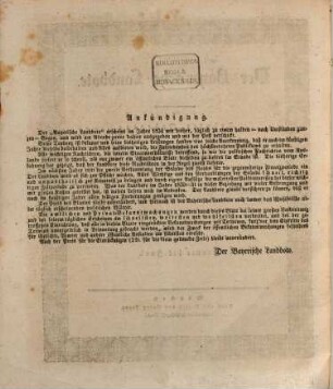 Der Bayerische Landbote. 1834 = Jg. 10, 1 = Jan. - Juni