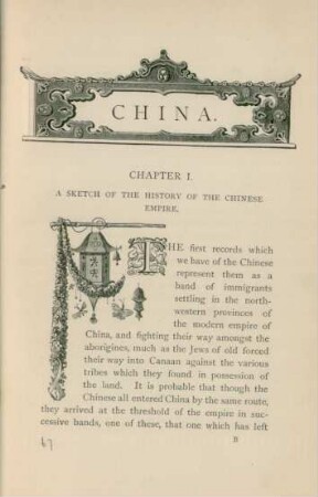 Chapter I. A sketch of the history of the Chinese empire