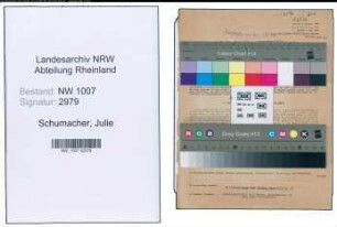 Entnazifizierung Julie Schumacher , geb. 21.06.1892 ()