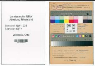 Entnazifizierung Otto Witthaus , geb. 03.11.1904 (Steiger)