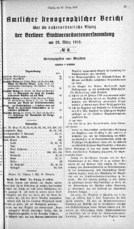 No 6, 25. März 1919