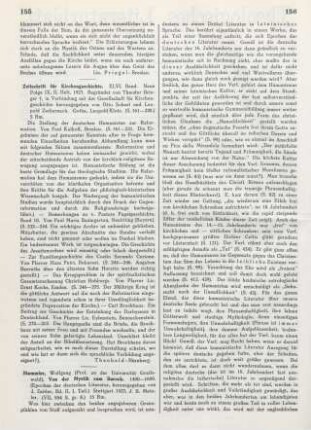 155 [Rezension] Zeitschrift für Kirchengeschichte ; 46,2.1927