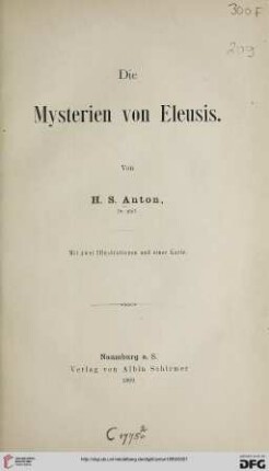 Die Mysterien von Eleusis