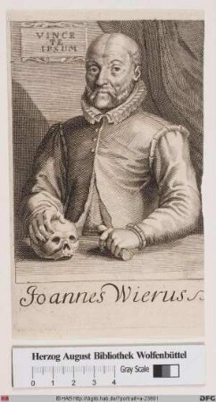 Bildnis Johann Weyer (lat. Johannes Wierus)