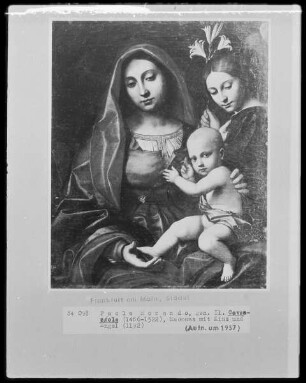 Madonna mit Kind und Engel