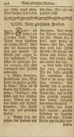 XXIX. Vom göttlichen Frieden