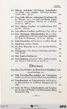Diverses (Nr. 217-254)