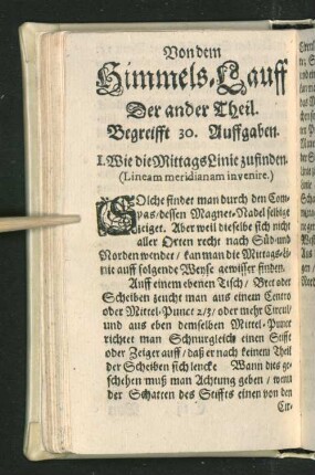 Von dem Himmels.Lauff Der ander Theil.