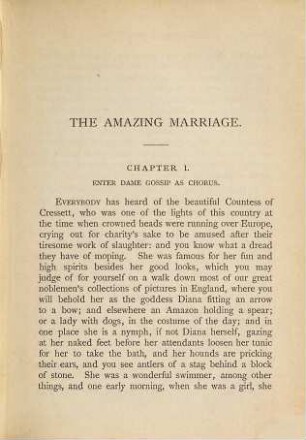 The amazing marriage, 1