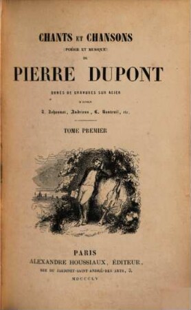 Chants et chansons : (poésie et musique), 1