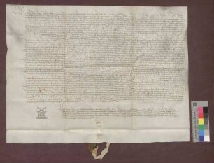 Thomas von Falkenstein, Basler Domherr, übergibt Veronika und Margarethe von Falkenstein zum Zweck ihrer Ausstattung zwei Zinsbriefe.