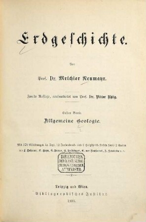 Erdgeschichte, 1. Allgemeine Geologie