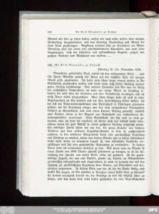 186. [An Graf Alexander zu Dohna.]