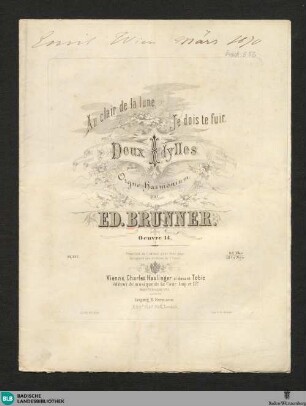 Deux idylles : pour Orgue-Harmonium; oeuvre 14