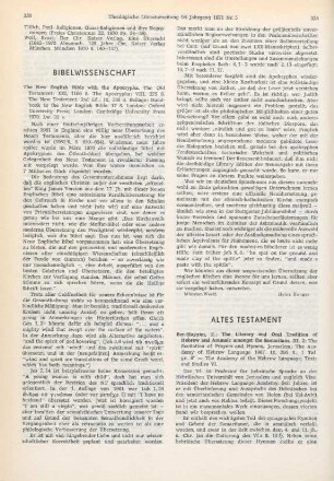 335-336 [Rezension] The new English Bible