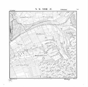 Kartenblatt NW XXVIII 12 Stand 1831