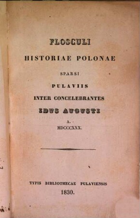 Flosculi Historiae Polonae