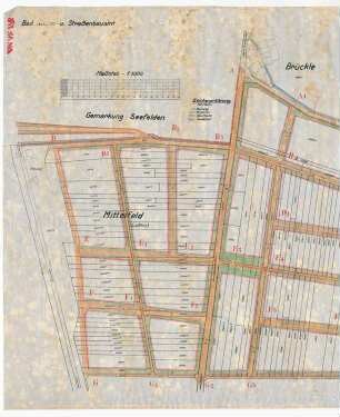 Bebauungsplan Buggingen; gef. vom Wasser- und Straßenbauamt Lörrach, 1:1000