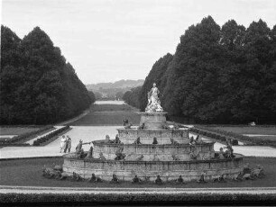 Herrenchiemsee: Froschbrunnen in Schlosspark