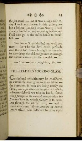 The Reader's Looking-Glass.