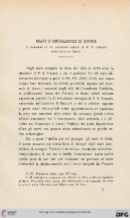 44: Scavo e sistemazione di rovine : (a proposito di un carteggio inedito di P. E. Visconti sugli scavi di Ostia)