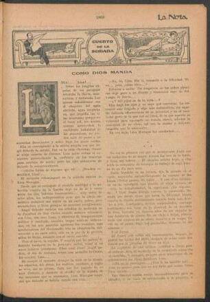Cuento de la semana : Como dios mansa