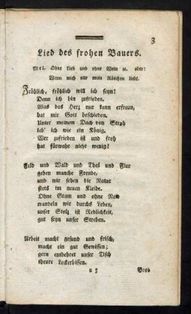 Lied des frohen Bauers