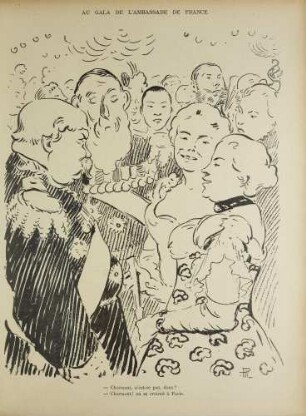 Félix Ier chez Nicolas II. Croquis humoristiques du Voyage du Président de la République